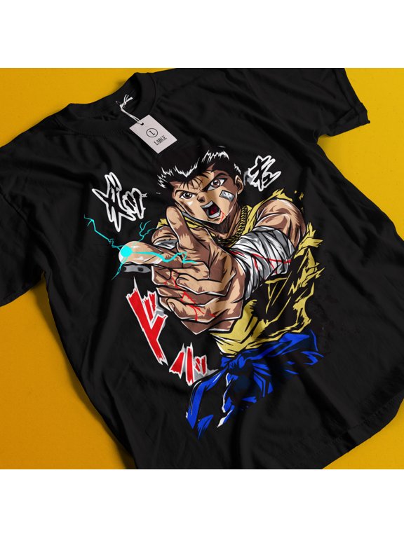 Yu Yu Hakusho T-shirt Yusuke Urameshi Tshirt Kuwabara Kurama Hiel Shirt Anime