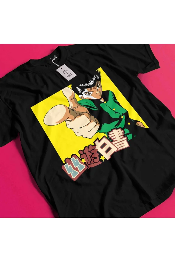 Yu Yu Hakusho T-shirt Yusuke Urameshi Tshirt Kuwabara Kurama Hiel Shirt Anime