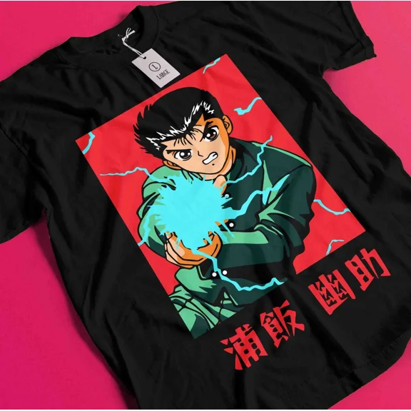 Yu Yu Hakusho T-shirt Yusuke Urameshi Tshirt Kuwabara Kurama Hiel Shirt Anime