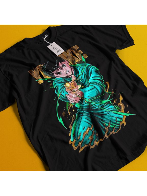 Yu Yu Hakusho T-shirt Yusuke Urameshi Tshirt Kuwabara Kurama Hiel Shirt Anime