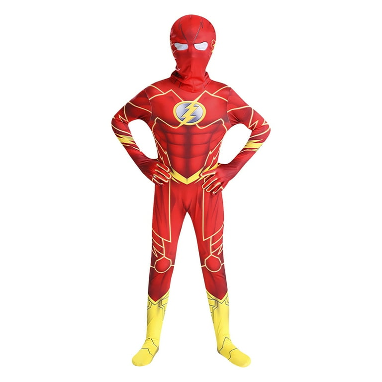 Flash Costume Photo Real Kids Deluxe Super Hero Suit Flash Costume Photo Real Kids Deluxe Super Hero Suit
