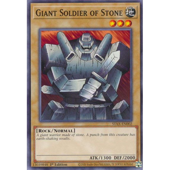 YuGiOh 2-Player Starter Set Common Giant Soldier of Stone STAX-EN002