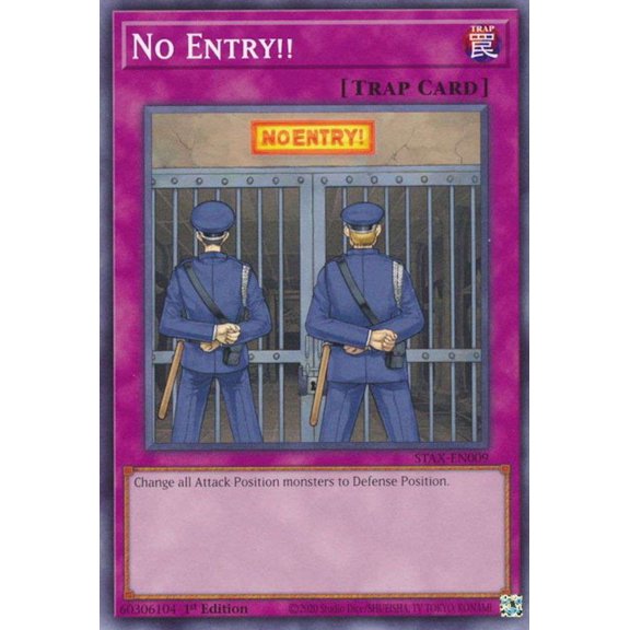 YuGiOh 2-Player Starter Set Common No Entry!! STAX-EN009