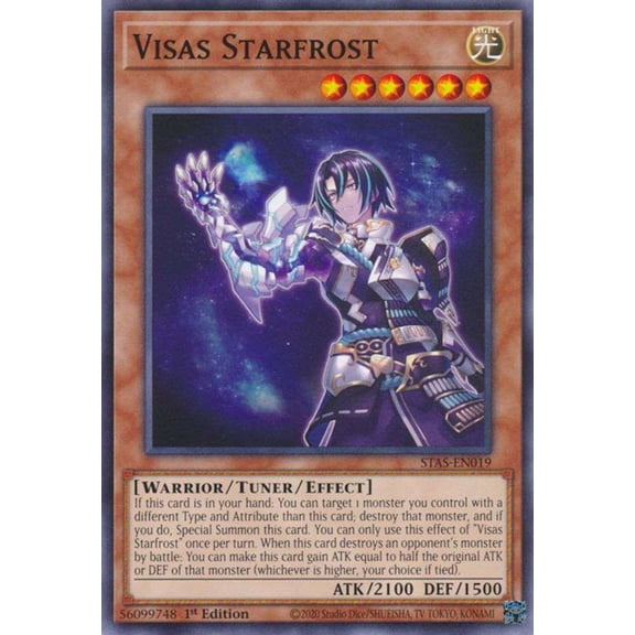 YuGiOh 2-Player Starter Set Common Visas Starfrost STAS-EN019