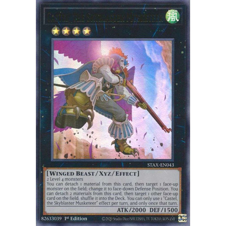 YuGiOh 2-Player Starter Set Ultra Rare Castel, the Skyblaster Musketeer  STAX-EN043 - Walmart.com