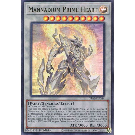 YuGiOh 2-Player Starter Set Ultra Rare Mannadium Prime-Heart STAS-EN044