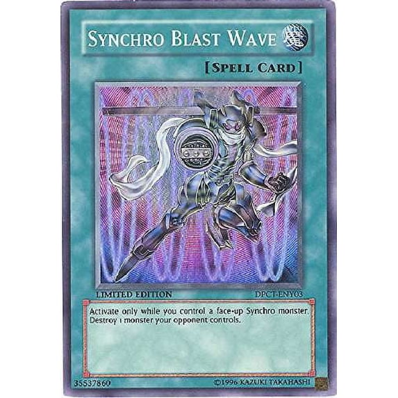 YuGiOh 2010 Collector Tin Super Rare Synchro Blast Wave DPCT-ENY03