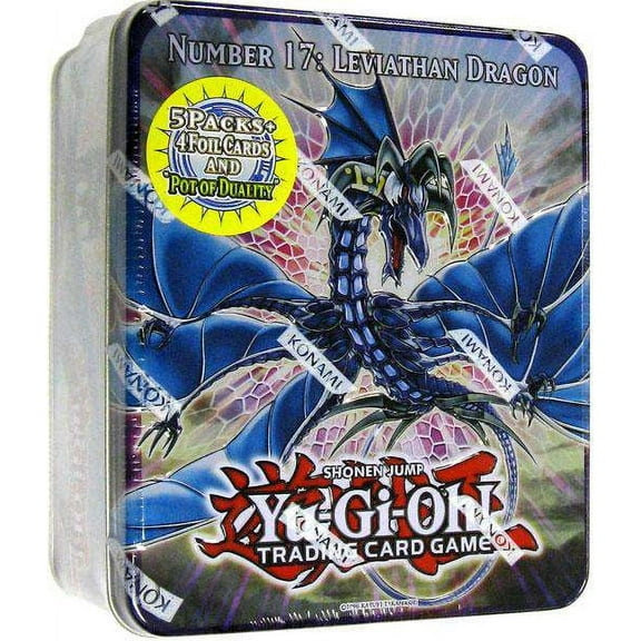 2011 Yu-Gi-Oh! TCG Collectible Tins: Number 17: Leviathan Dragon Collectible Tin with Pot of Duality