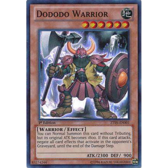 YuGiOh 2013 Collector Tin Super Rare Dododo Warrior ZTIN-EN001
