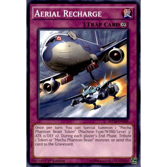 YuGiOh 2014 Mega Tin Common Aerial Recharge MP14-EN048