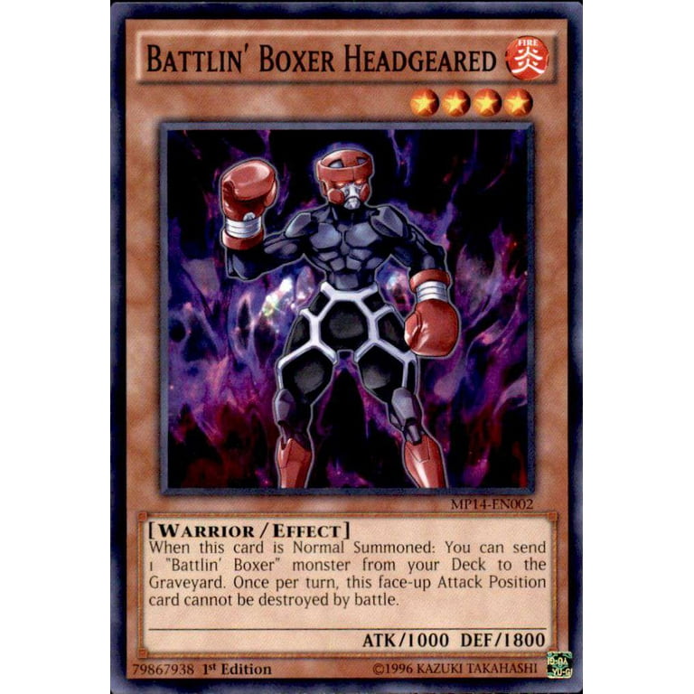 YuGiOh 2014 Mega Tin Common Battlin' Boxer Headgeared MP14-EN002 -  Walmart.com