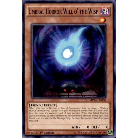 YuGiOh 2014 Mega Tin Common Umbral Horror Will o' the Wisp MP14-EN068