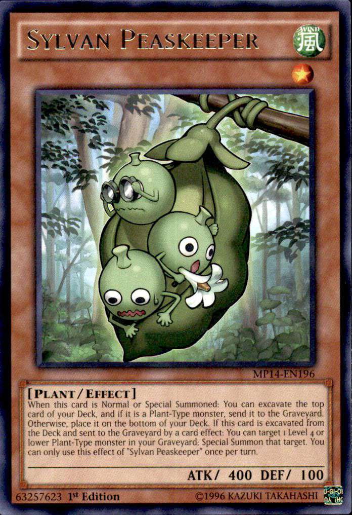 YuGiOh 2014 Mega Tin Rare Sylvan Peaskeeper MP14-EN196 - Walmart.com
