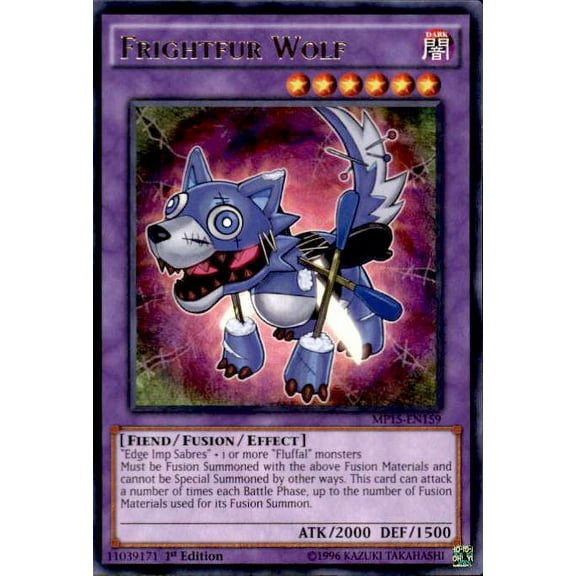 YuGiOh 2015 Mega-Tin Mega Pack Rare Frightfur Wolf MP15-EN159