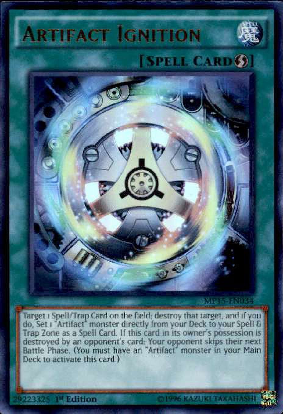 YuGiOh 2015 Mega-Tin Mega Pack Ultra Rare Artifact Ignition MP15-EN034 -  Walmart.com