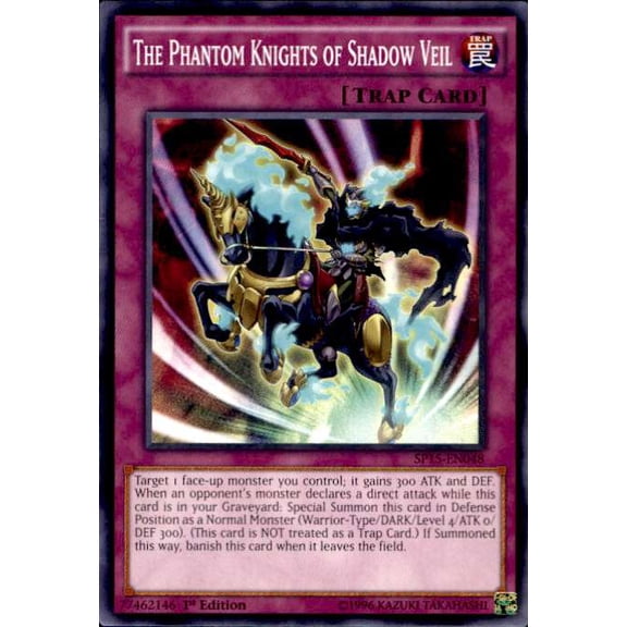 YuGiOh 2015 Star Pack ARC-V Shatterfoil Rare The Phantom Knights of Shadow Veil SP15-EN048