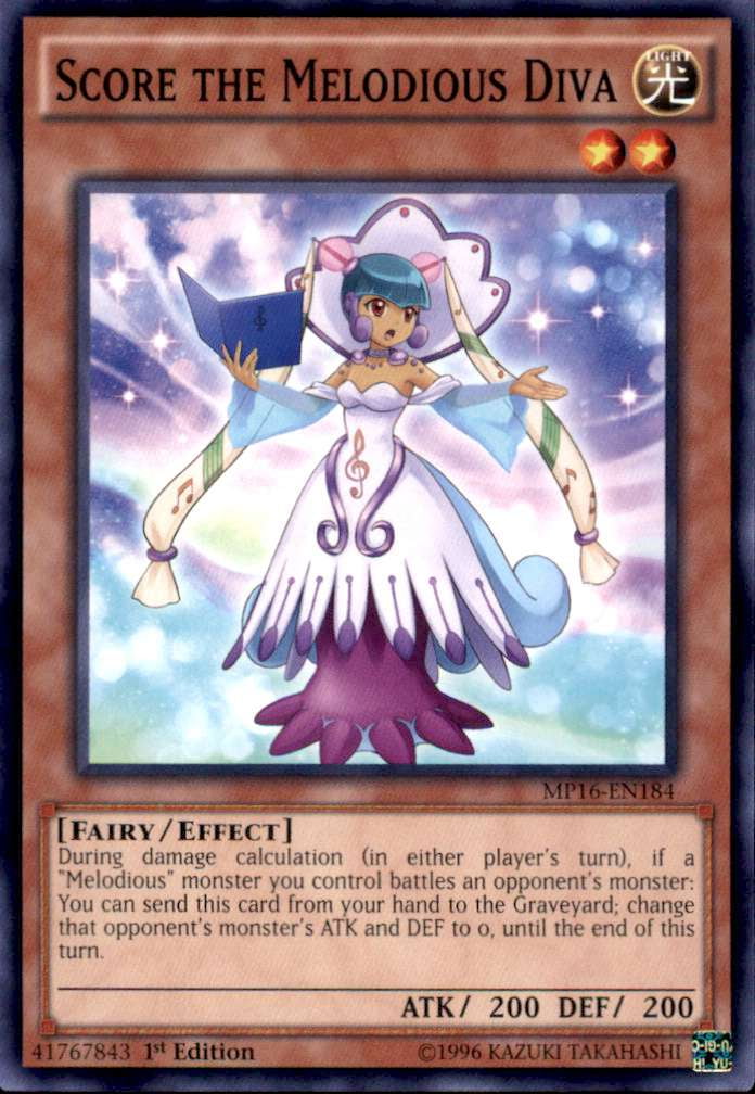 YuGiOh 2016 Mega-Tin Mega Pack Common Score the Melodious Diva MP16-EN184 - Walmart.com YuGiOh 2016 Mega-Tin Mega Pack Common Score the Melodious Diva MP16-EN184 - Walmart.com