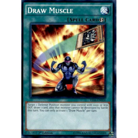YuGiOh 2016 Starter Deck Yuya Common Draw Muscle YS16-EN024