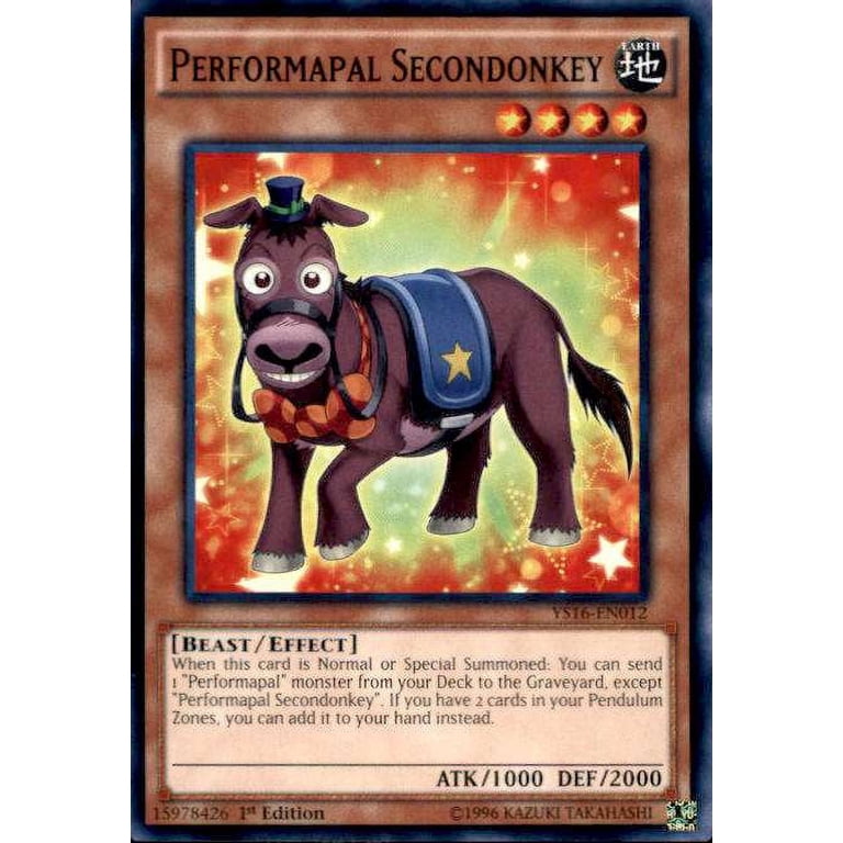YuGiOh 2016 Starter Deck Yuya Performapal Secondonkey YS16-EN012