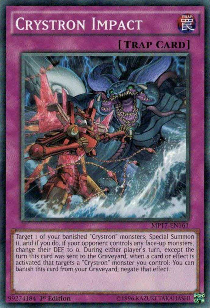 YuGiOh 2017 Mega-Tin Mega Pack Common Crystron Impact MP17-EN161 YuGiOh 2017 Mega-Tin Mega Pack Common Crystron Impact MP17-EN161