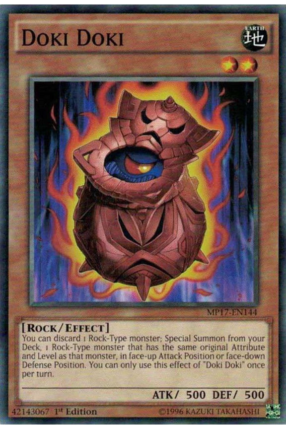YuGiOh 2017 Mega-Tin Mega Pack Common Doki Doki MP17-EN144