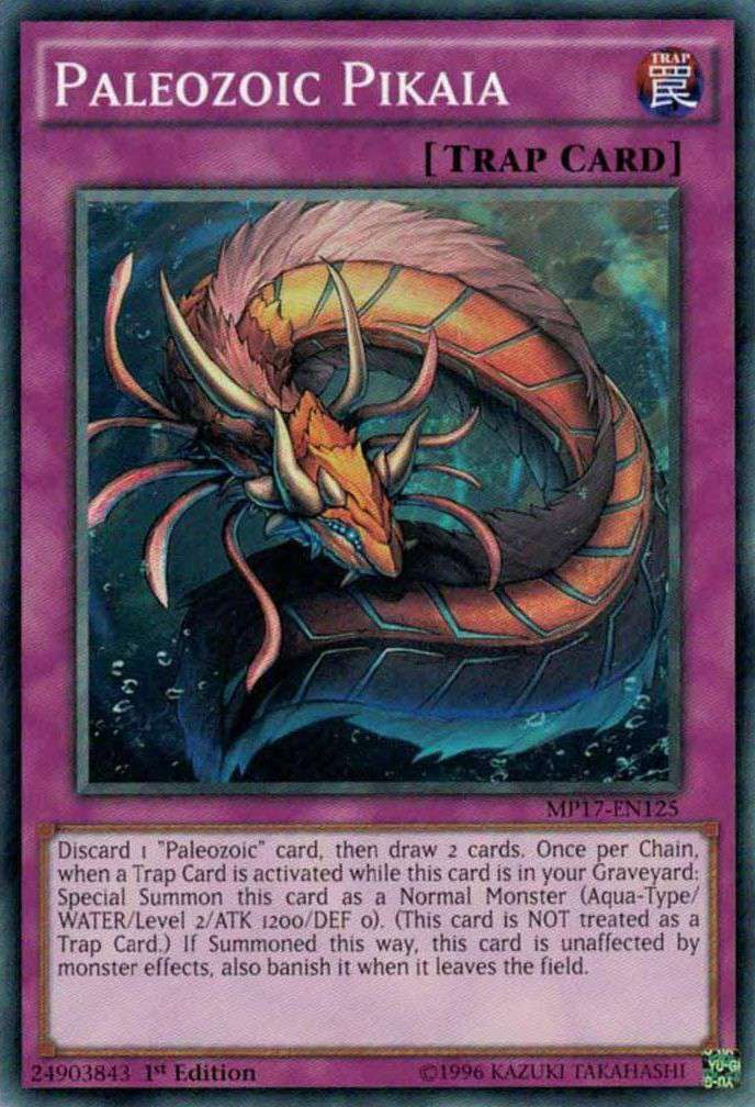 YuGiOh 2017 Mega-Tin Mega Pack Common Paleozoic Pikaia MP17-EN125 -  Walmart.com