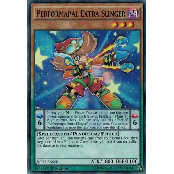 YuGiOh 2017 Mega-Tin Mega Pack Common Performapal Extra Slinger MP17-EN060