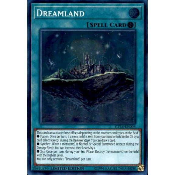 YuGiOh 2017 Mega-Tin Mega Pack Super Rare Dreamland CT14-EN006
