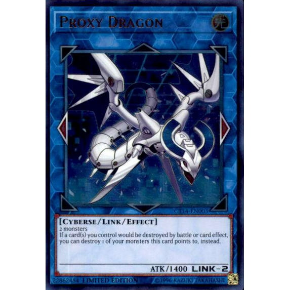 YuGiOh 2017 Mega-Tin Mega Pack Ultra Rare Proxy Dragon CT14-EN003