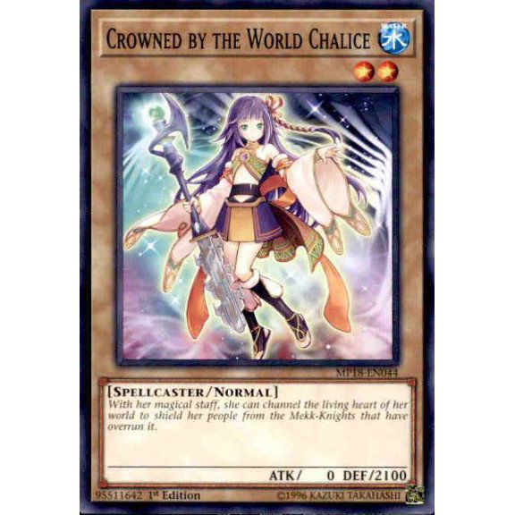 YuGiOh 2018 Mega-Tin Mega Pack Common Crowned by the World Chalice MP18-EN044
