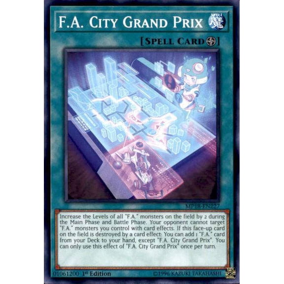 YuGiOh 2018 Mega-Tin Mega Pack Common F.A. City Grand Prix MP18-EN227