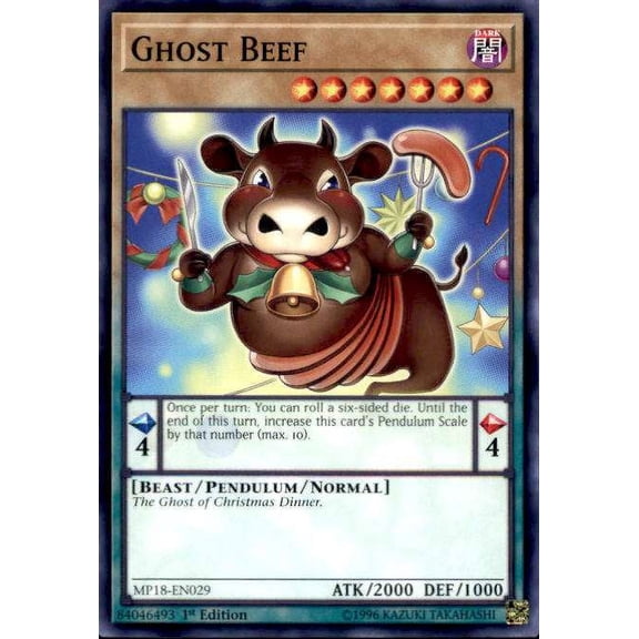 YuGiOh 2018 Mega-Tin Mega Pack Common Ghost Beef MP18-EN029
