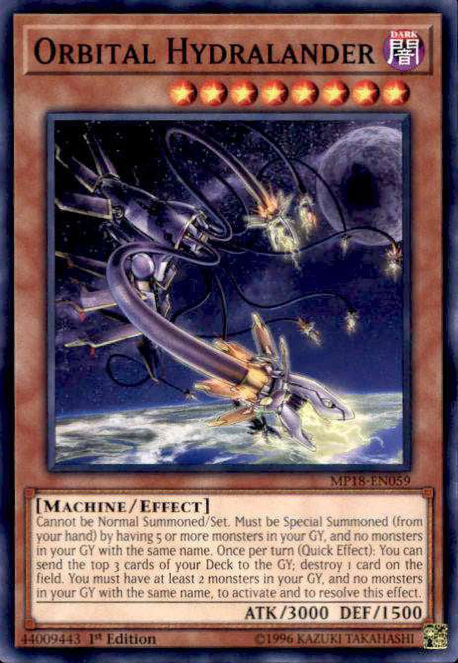 YuGiOh 2018 Mega-Tin Mega Pack Common Orbital Hydralander MP18-EN059 -  Walmart.com