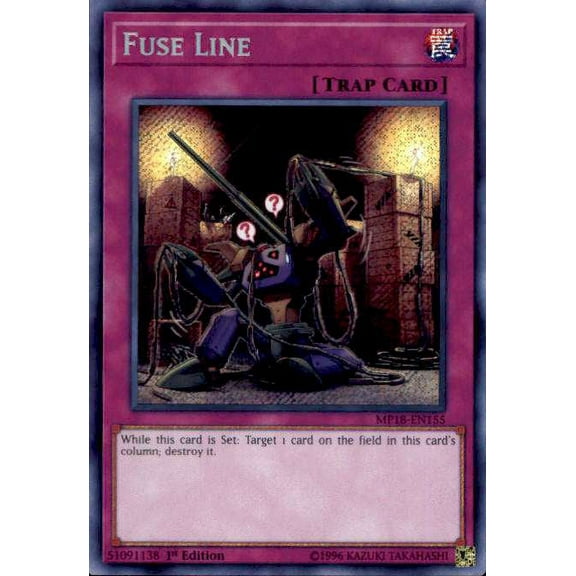 YuGiOh 2018 Mega-Tin Mega Pack Secret Rare Fuse Line MP18-EN155