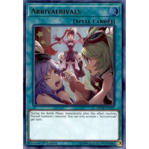 YuGiOh 2018 Mega-Tin Mega Pack Ultra Rare Arrivalrivals MP18-EN142