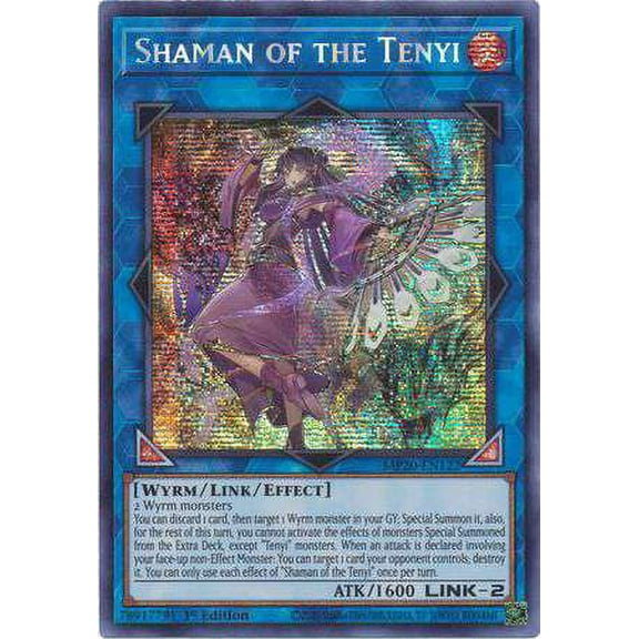YuGiOh 2020 Tin of Lost Memories Prismatic Secret Rare Shaman of the Tenyi MP20-EN122