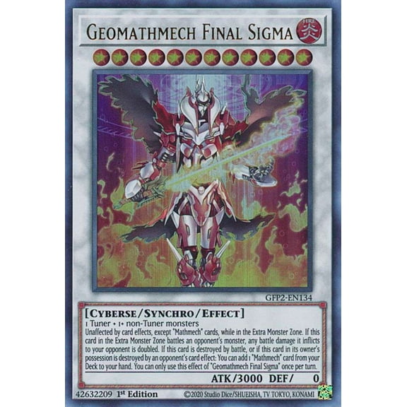 YuGiOh 2022 Ghosts From The Past 2nd Haunting Ultra Rare Geomathmech Final Sigma GFP2-EN134