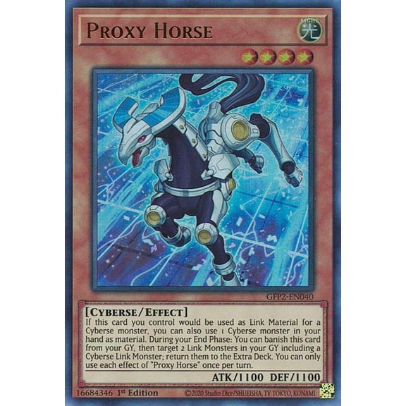 YuGiOh 2022 Ghosts From The Past 2nd Haunting Ultra Rare Proxy Horse GFP2-EN040