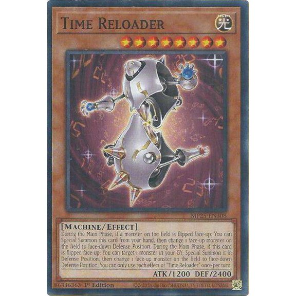 YuGiOh 2025 Mega-Pack Common Time Reloader MP25-EN308