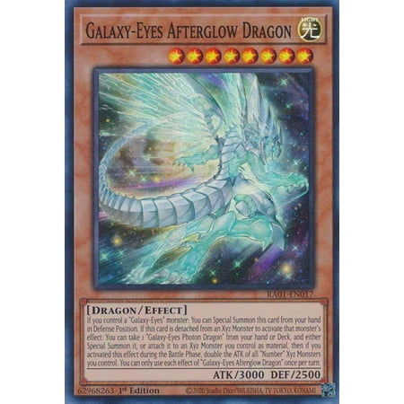 YuGiOh 25th Anniversary Rarity Collection Super Rare Galaxy-Eyes Afterglow Dragon RA01-EN017