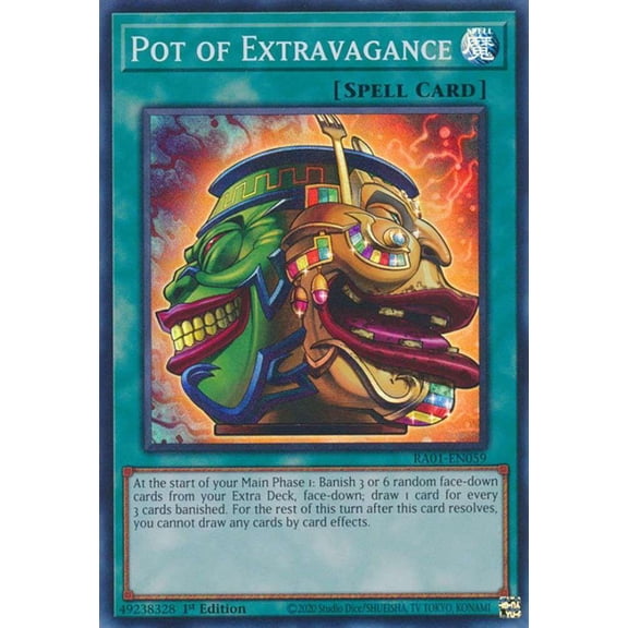 YuGiOh 25th Anniversary Rarity Collection Super Rare Pot of Extravagance RA01-EN059