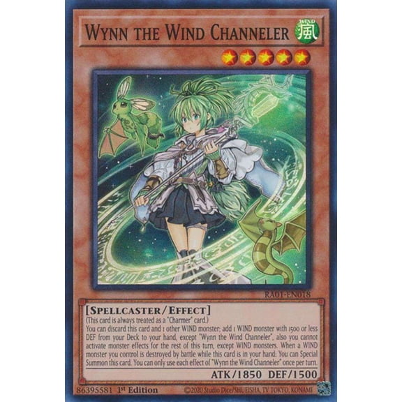 YuGiOh 25th Anniversary Rarity Collection Ultra Rare Wynn the Wind Channeler RA01-EN018