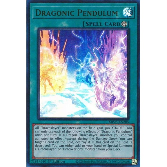 YuGiOh 25th Anniversary Tin: Dueling Heroes Ultra Rare Dragonic Pendulum MP23-EN205