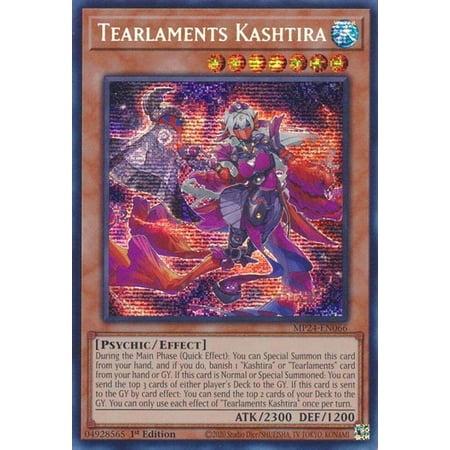 YuGiOh 25th Anniversary Tin: Dueling Mirrors Prismatic Secret Rare Tearlaments Kashtira MP24-EN066