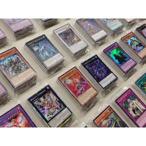 YuGiOh 4000 Mixed Cards Bulk Trading Card Game Lot Includes 100 Holos