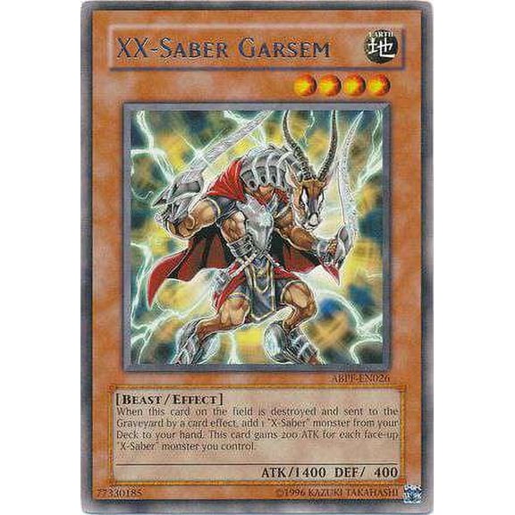 YuGiOh Absolute Powerforce Rare XX-Saber Garsem ABPF-EN026