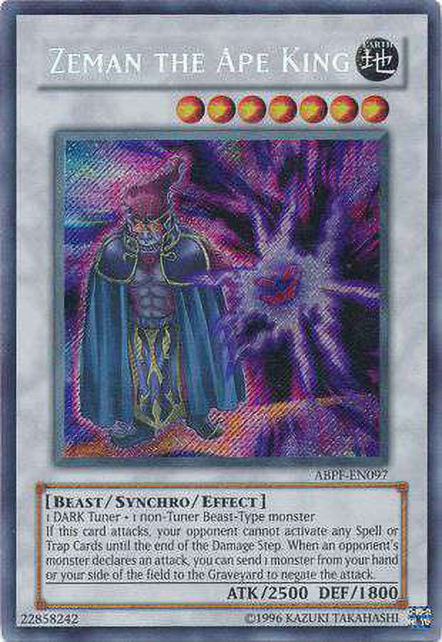 YuGiOh Absolute Powerforce Secret Rare Zeman the Ape King ABPF-EN097 ...