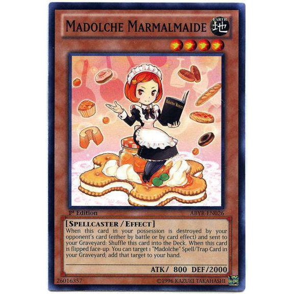 YuGiOh Abyss Rising Common Madolche Marmalmaid ABYR-EN026