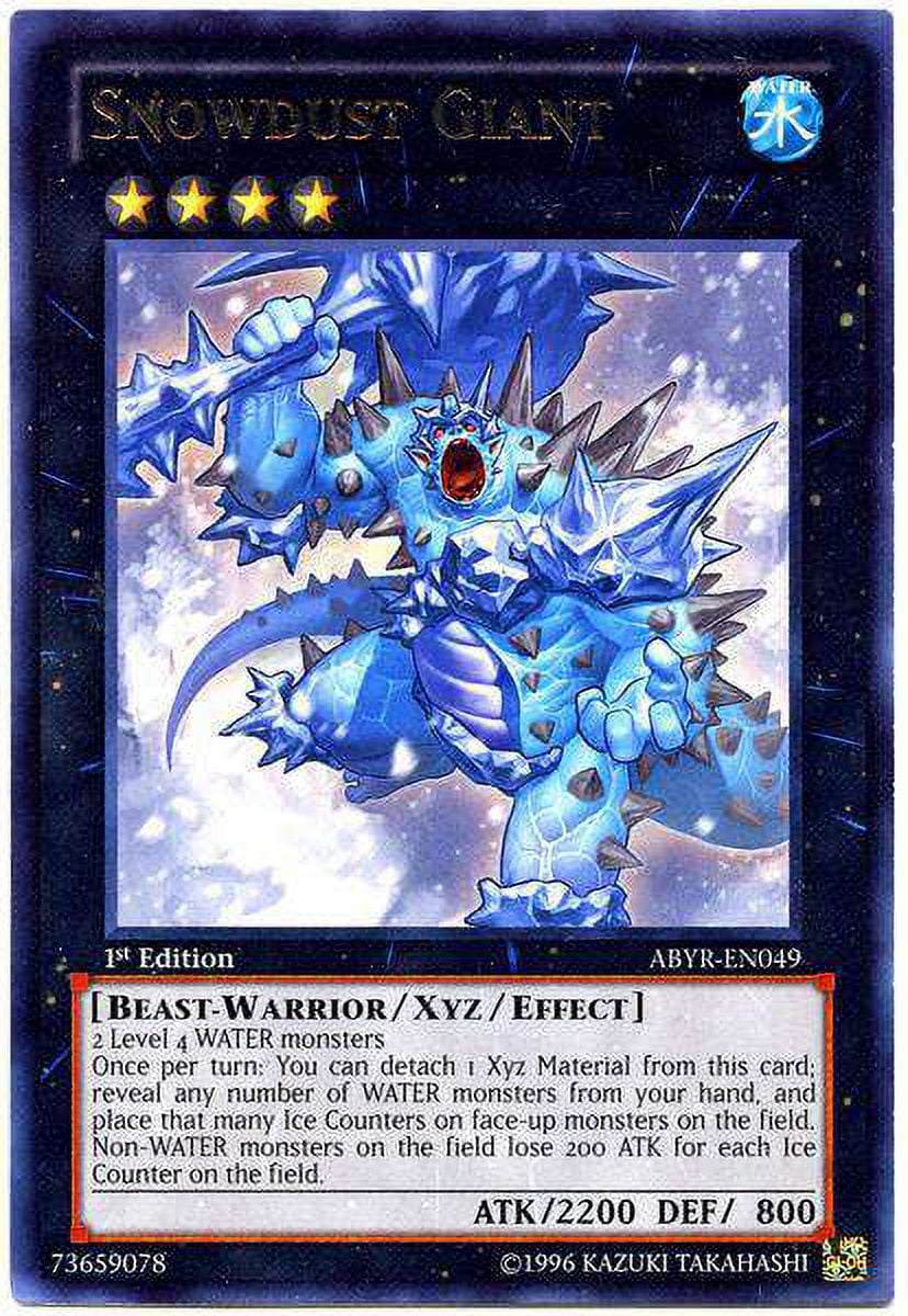 YuGiOh Abyss Rising Rare Snowdust Giant ABYR-EN049 - Walmart.com