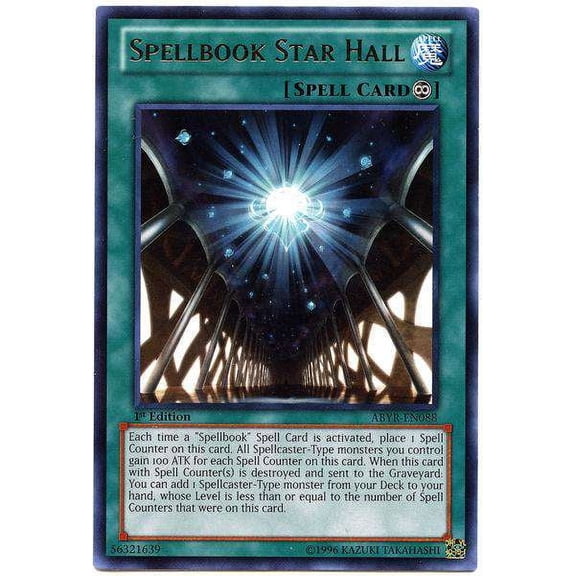 YuGiOh Abyss Rising Rare Spellbook Star Hall ABYR-EN088